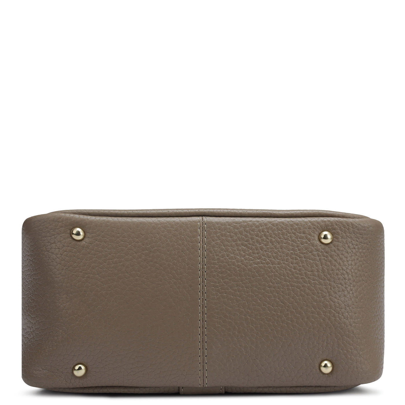 Small Wax Leather Satchel - Greyish Taupe