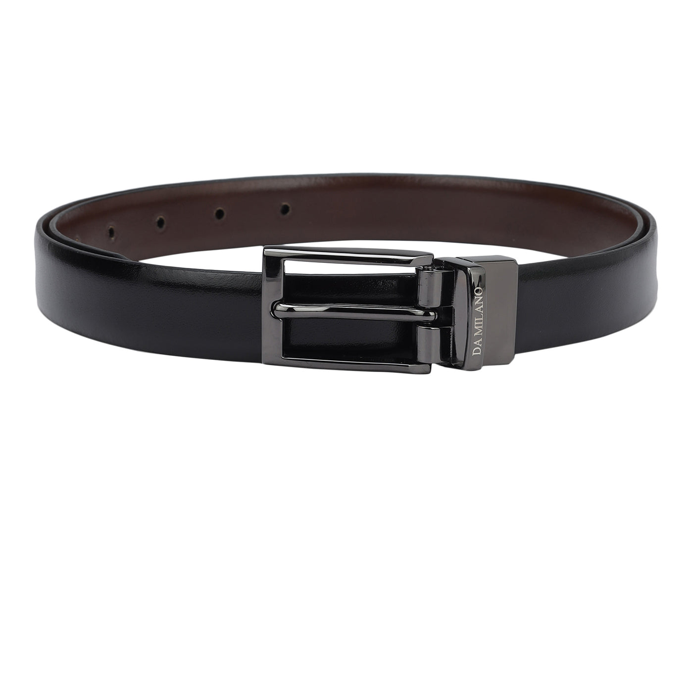 Formal Wax Leather Ladies Belt - Black & Brown