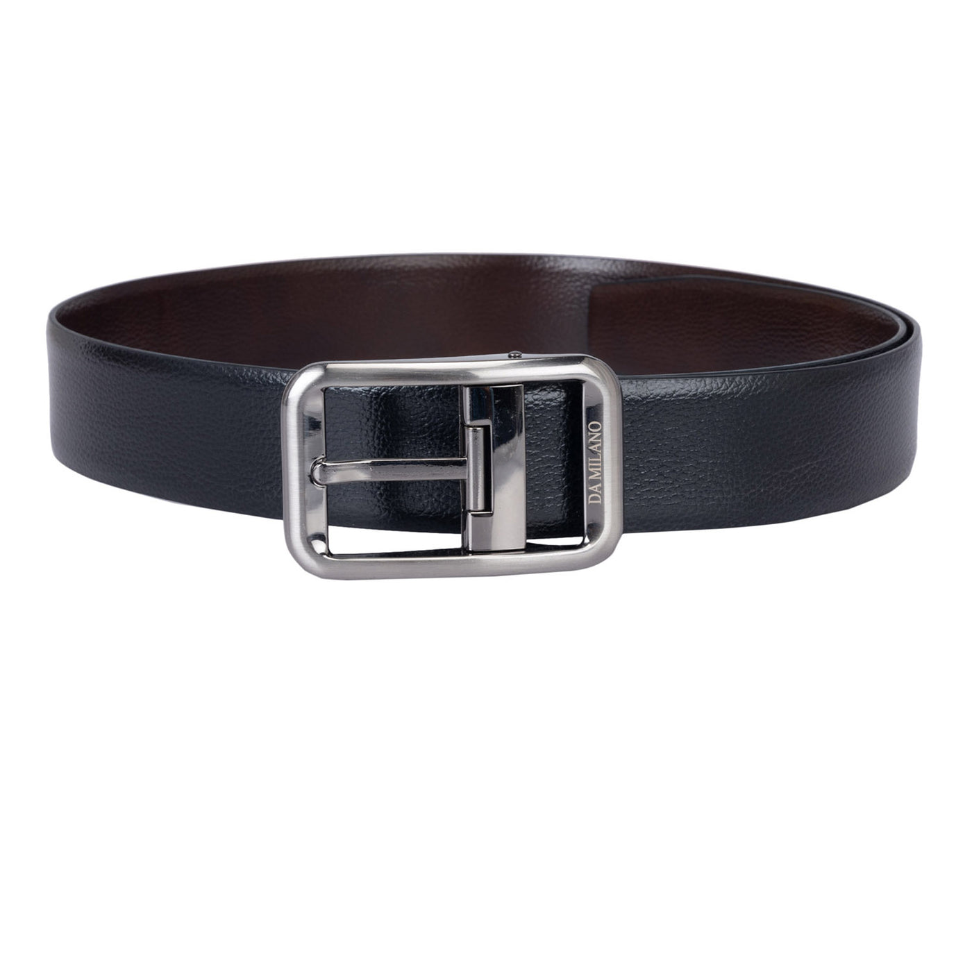 Casual Wax Leather Mens Belt - Black