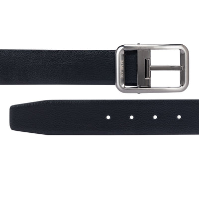 Casual Wax Leather Mens Belt - Black