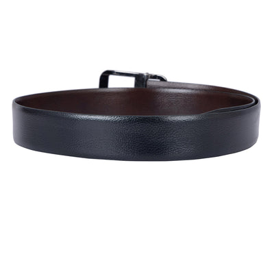 Casual Wax Leather Mens Belt - Black