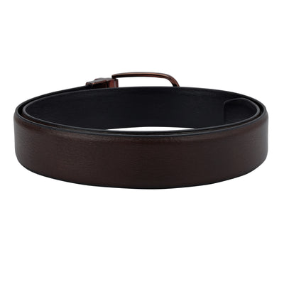 Casual Aztec Leather Mens Belt - Brown & Black