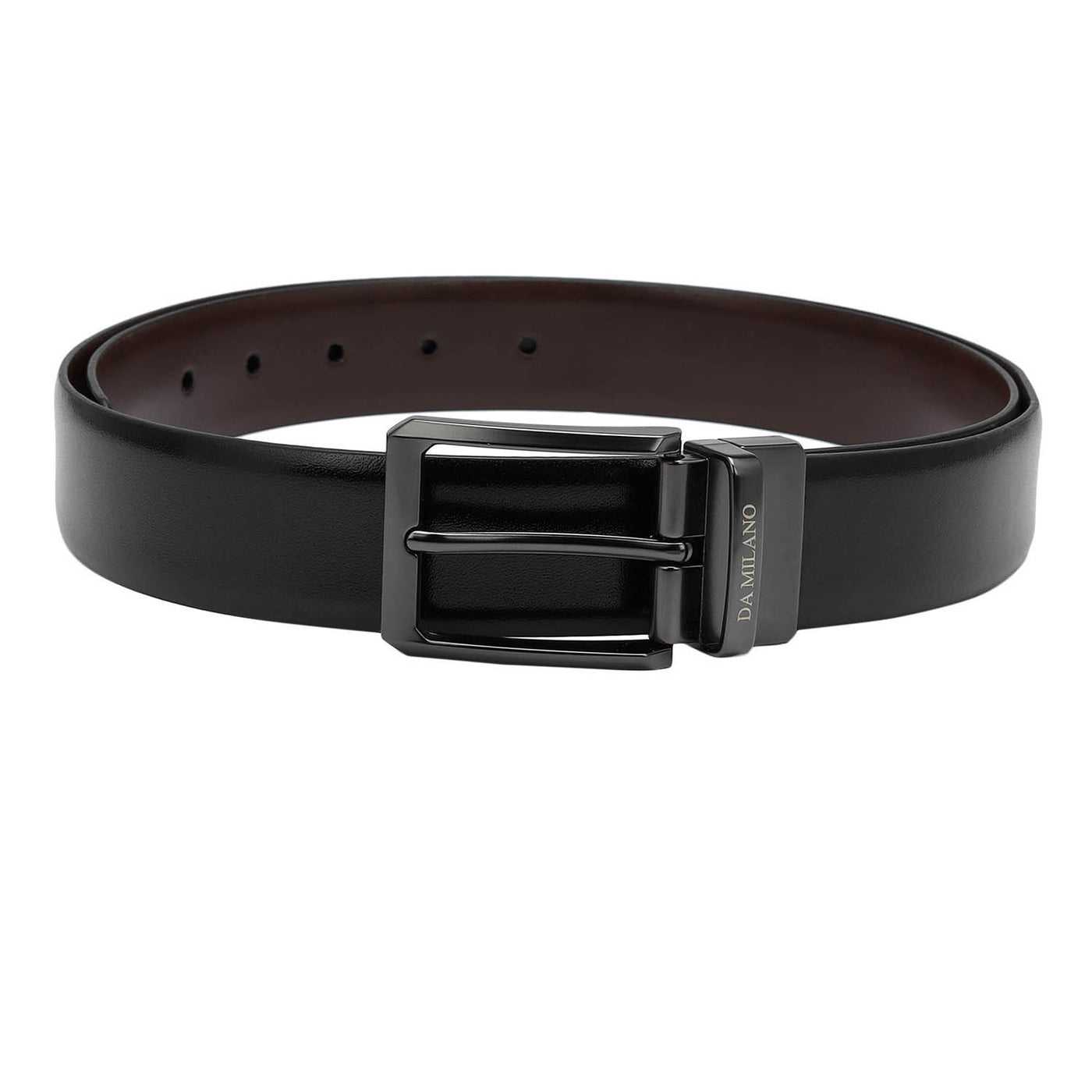 Formal Plain Leather Mens Belt - Black & Brown