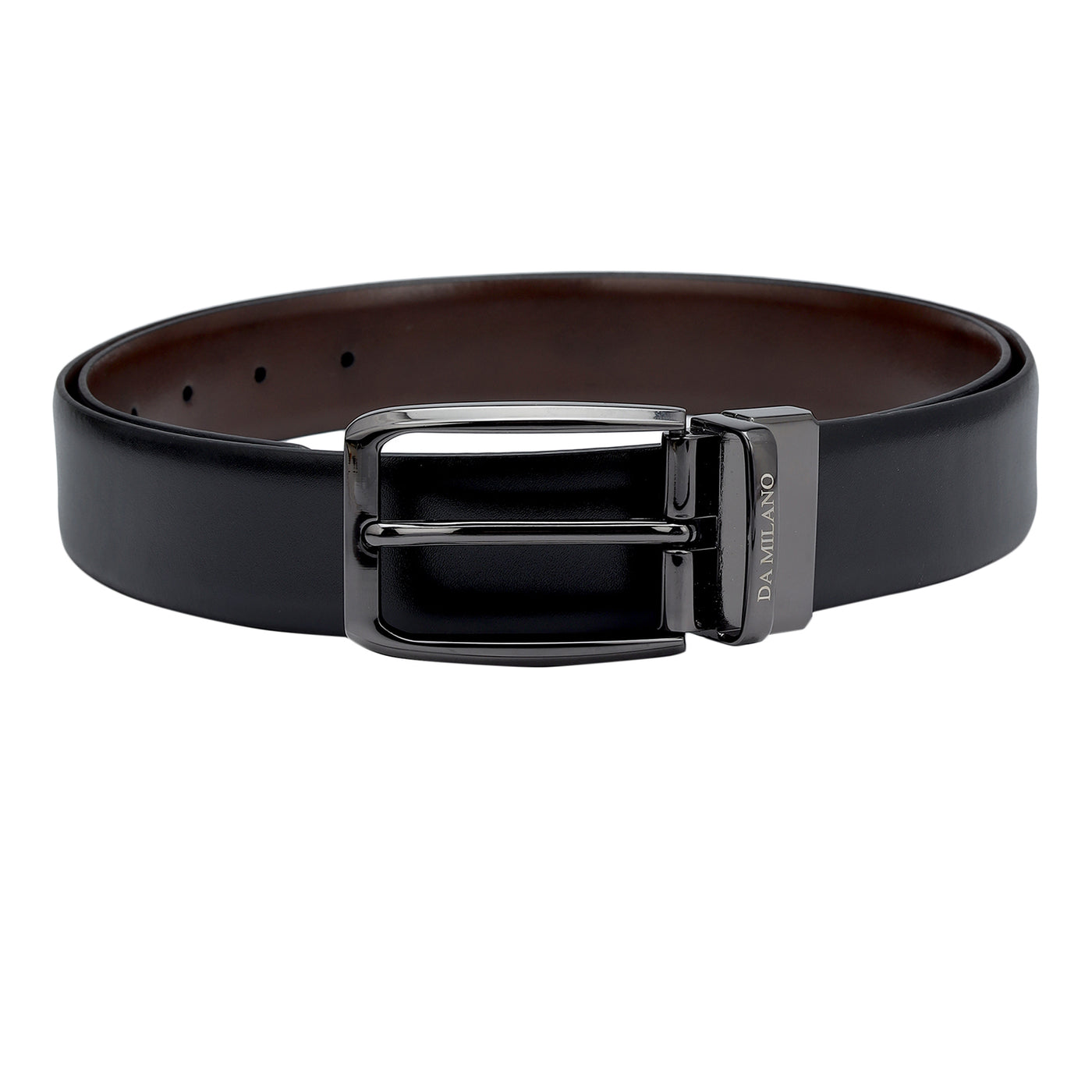 Formal Plain Leather Mens Belt - Black & Brown