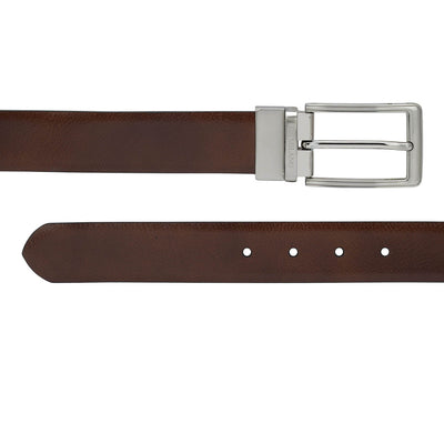 Formal Wax Leather Mens Belt - Brown & Black