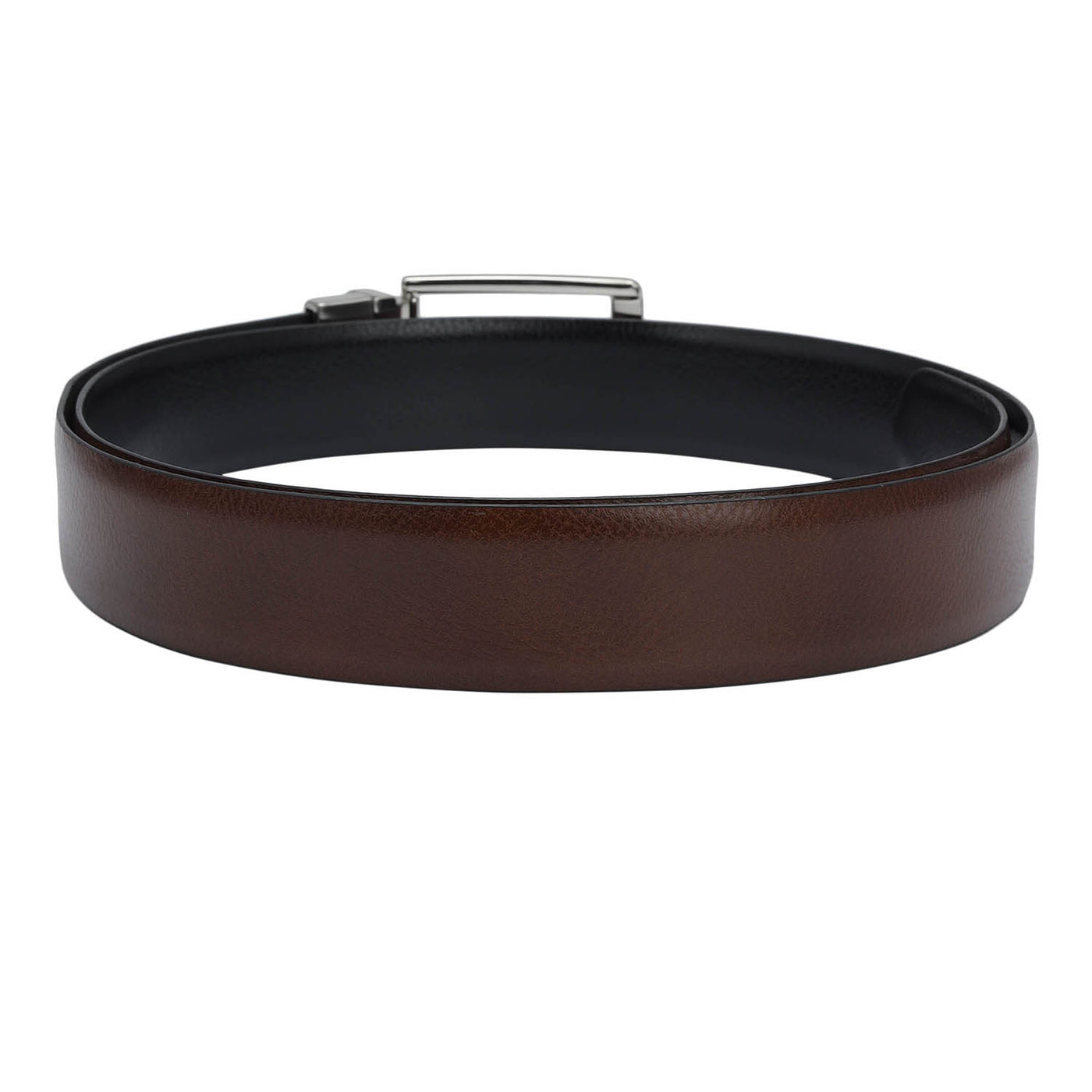 Formal Wax Leather Mens Belt - Brown & Black