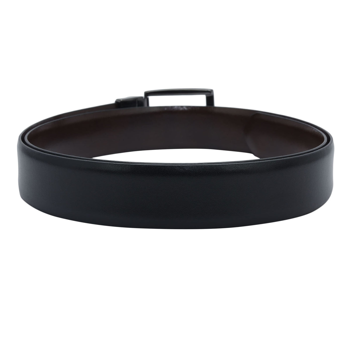 Formal Plain Leather Mens Belt - Black & Brown