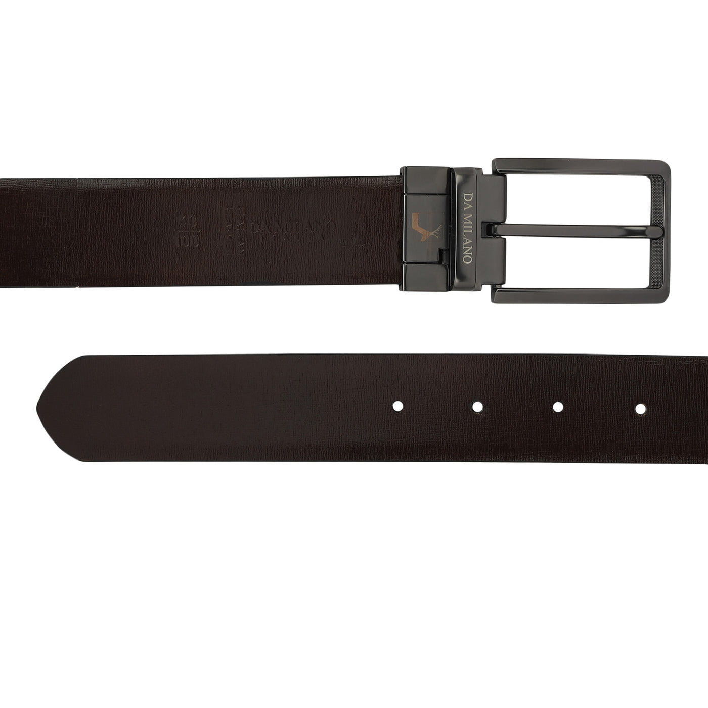 Formal Aztec Leather Mens Belt - Black