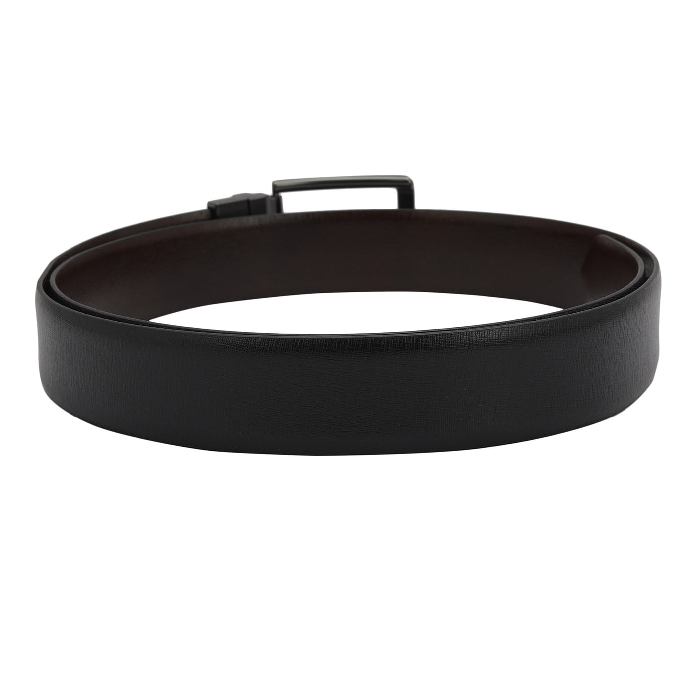 Formal Aztec Leather Mens Belt - Black