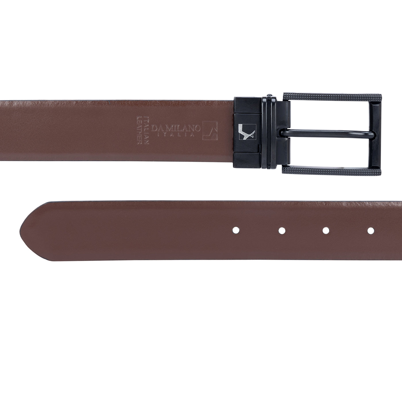 Semi Formal Plain Leather Reversible Mens Belt - Black & Brown