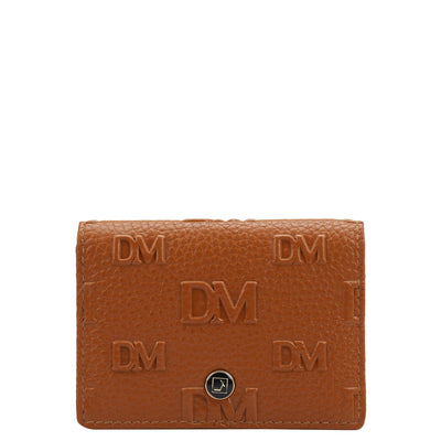 6 Slots Leather Card Case - Orange