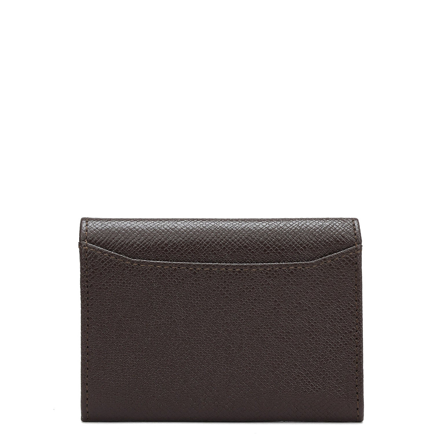 4 Slots Leather Card Case - Chocolate