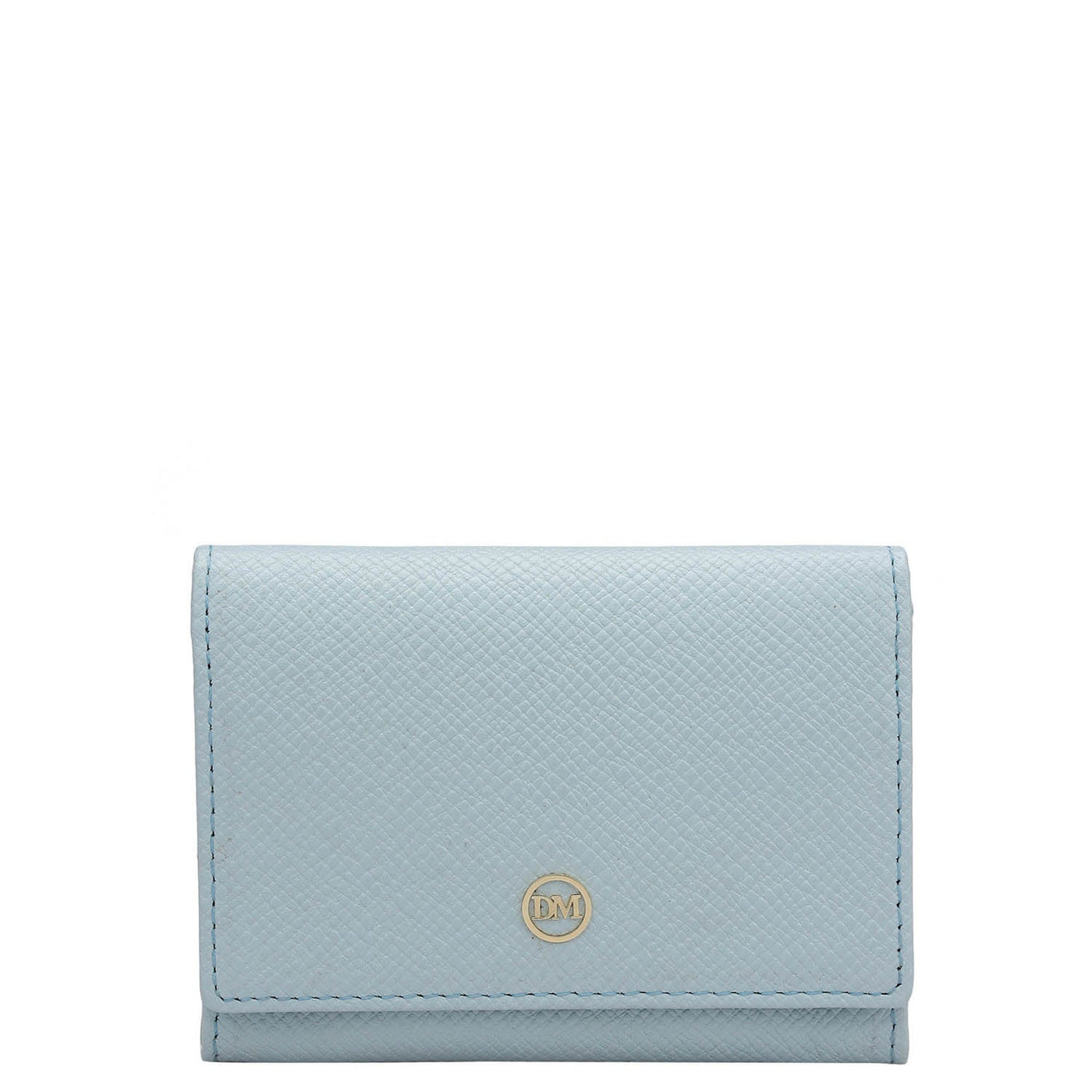 4 Slots Leather Card Case - Cloud Blue