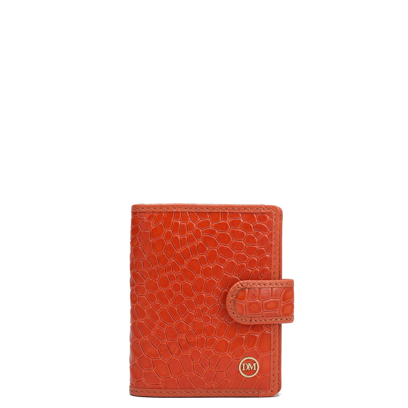 12 Slots Leather Card Case - Pumpkin