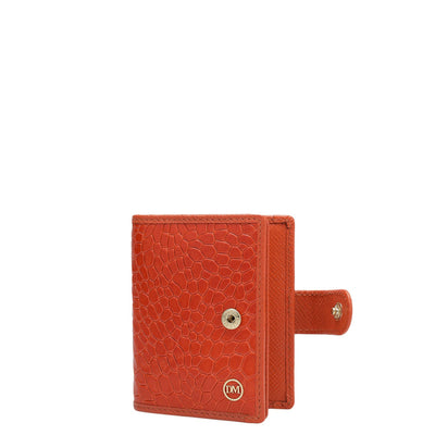 12 Slots Leather Card Case - Pumpkin