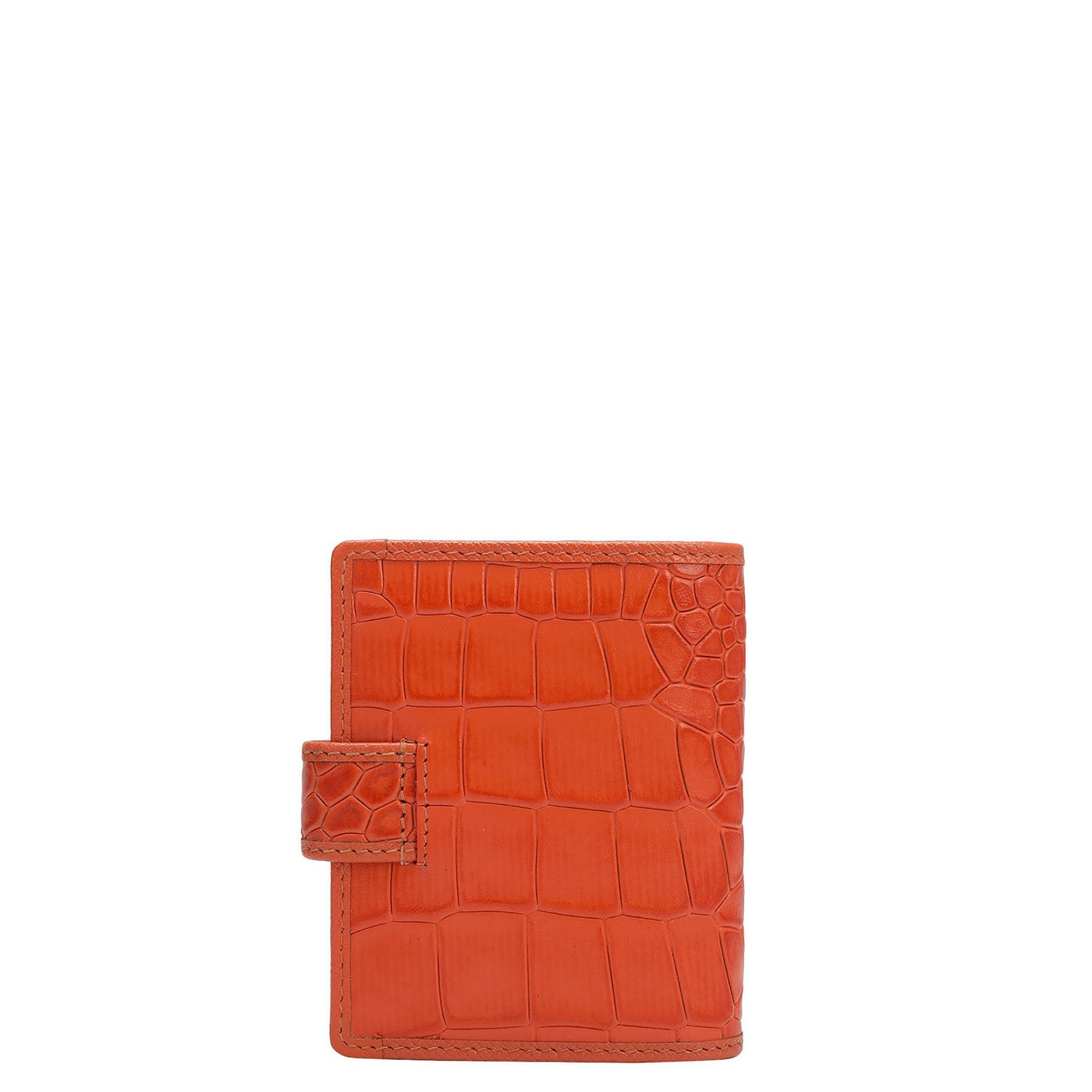 12 Slots Leather Card Case - Pumpkin