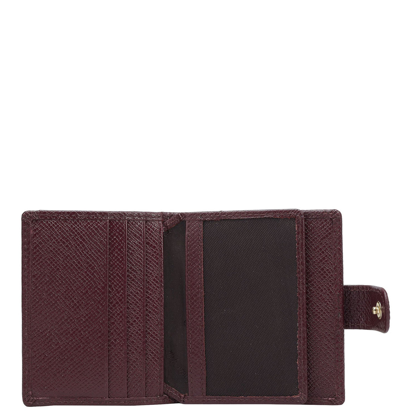 12 Slots Leather Card Case - Wine