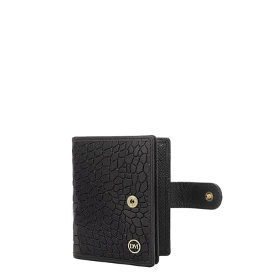 Multi Slots Leather Card Case - Black