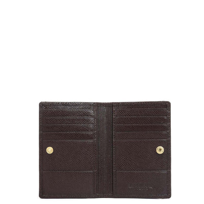 10 Slots Leather Card Case - Brown