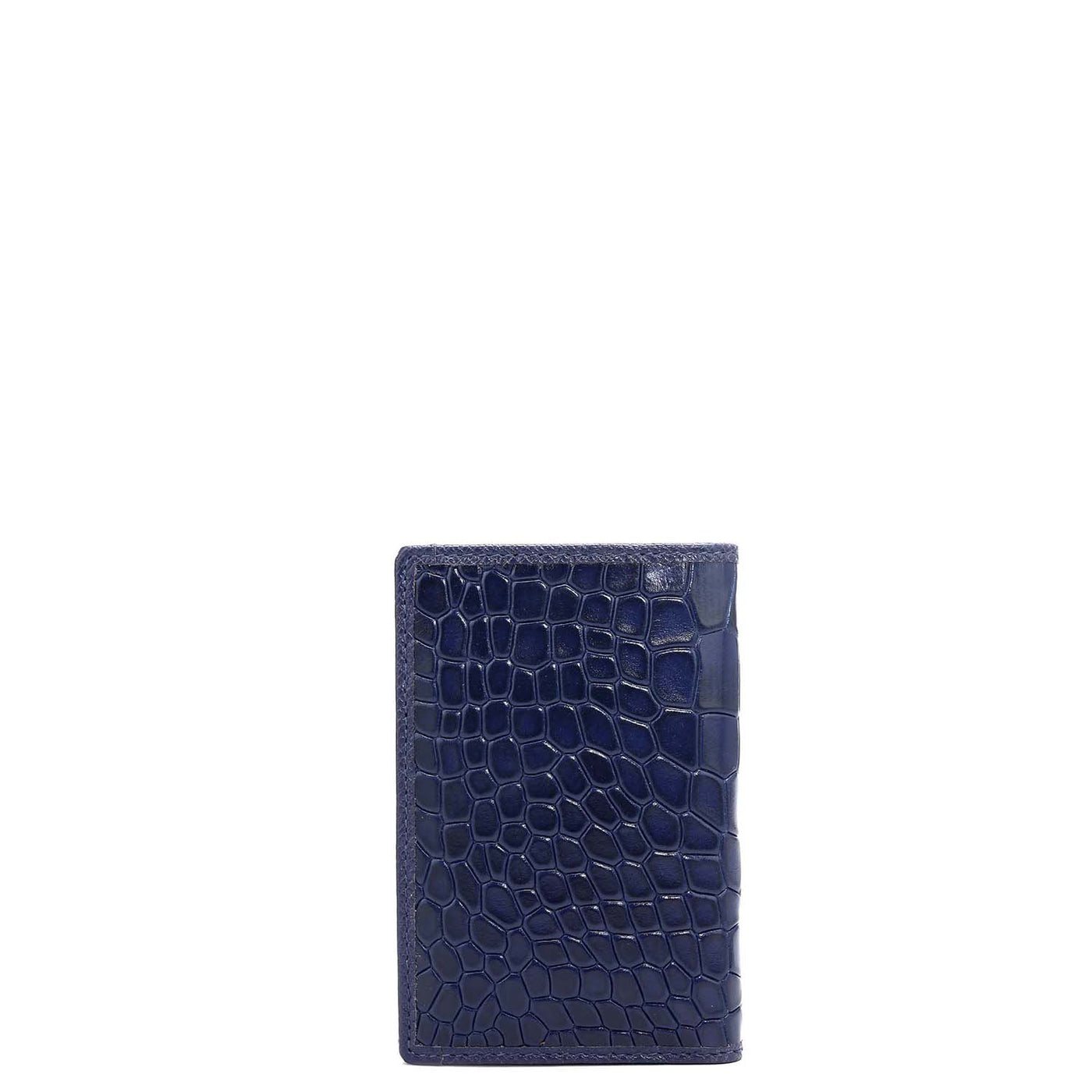 10 Slots Leather Card Case - Ink Blue