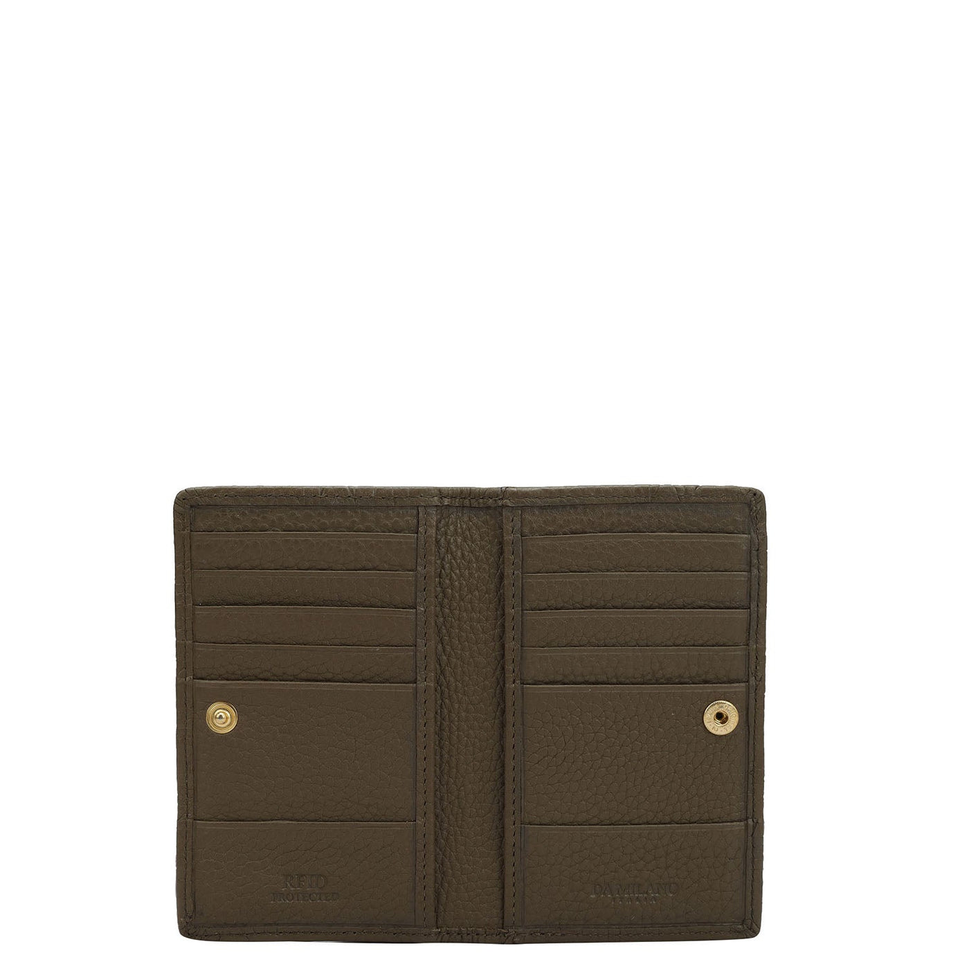 12 Slots Leather Card Case - Moss