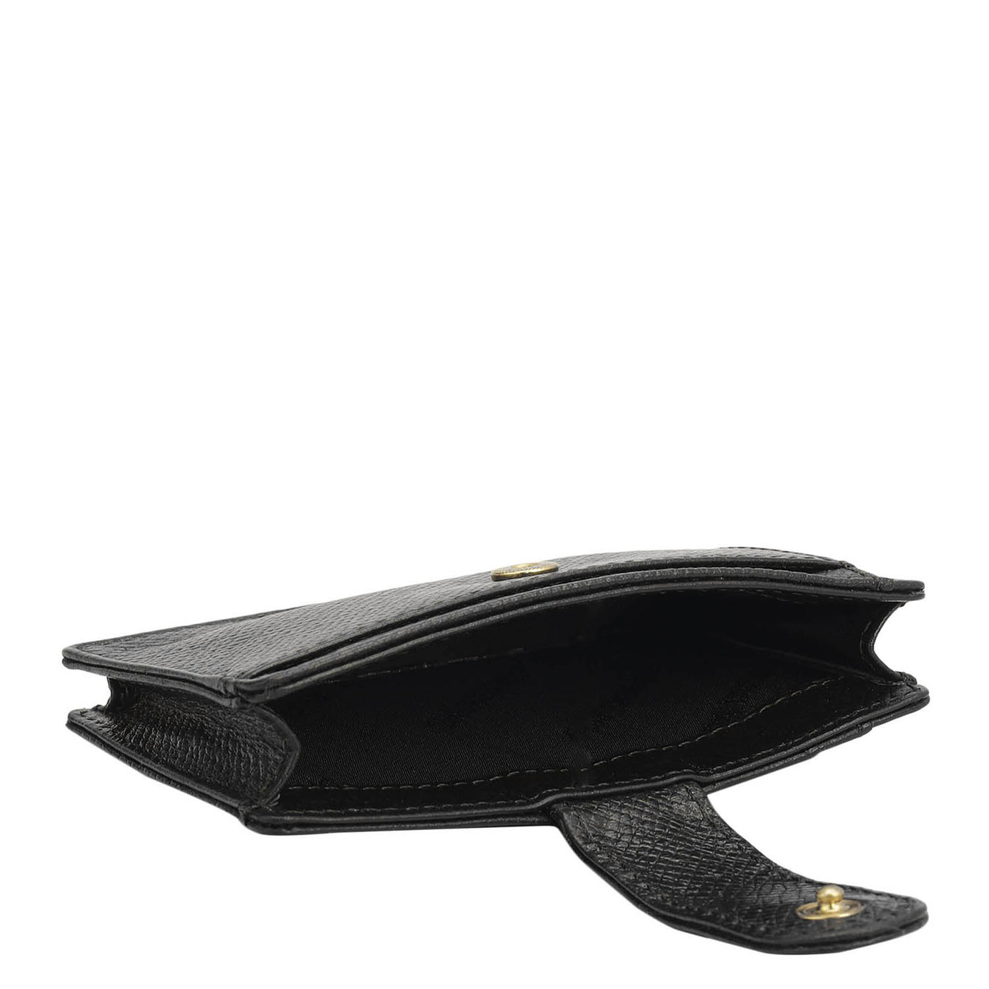 Multiple Slot Leather Card Case - Black