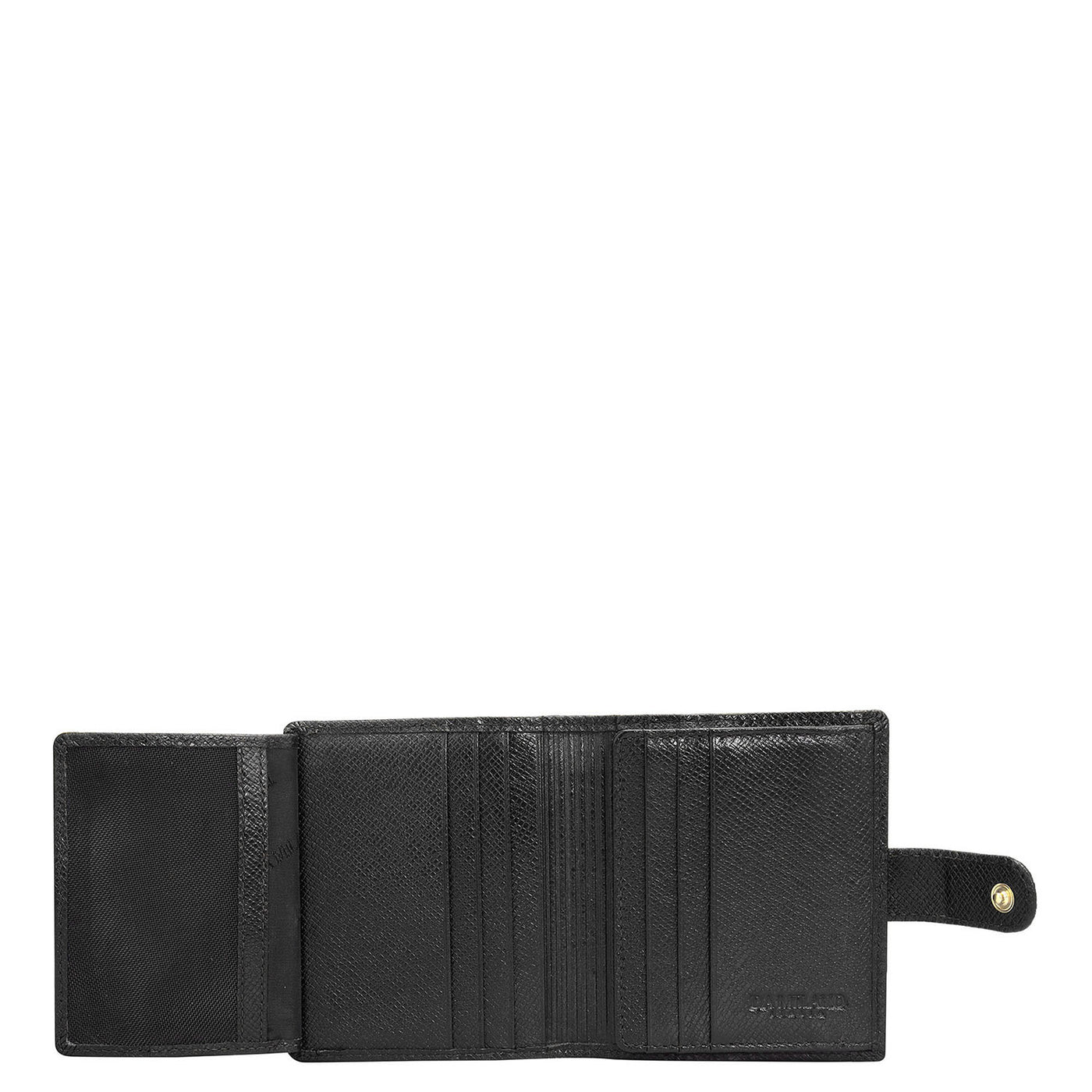 12 Slots Leather Card Case - Black