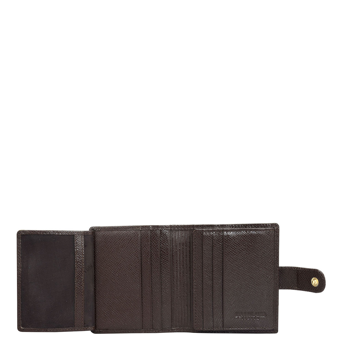 12 Slots Leather Card Case - Brown