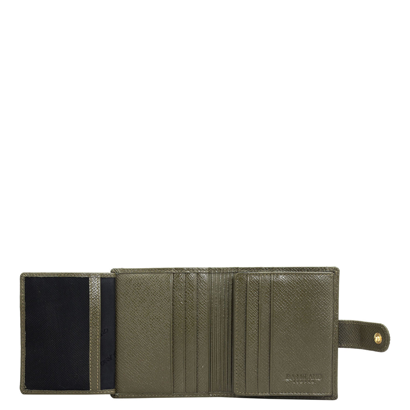 12 Slots Leather Card Case - Military Green