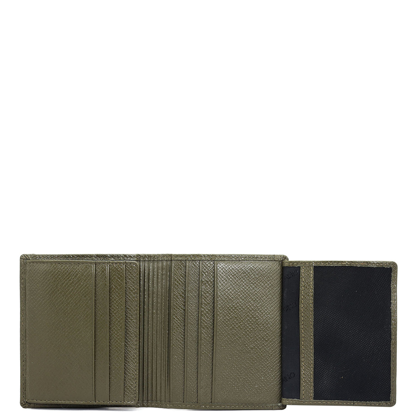 12 Slots Leather Card Case - Military Green