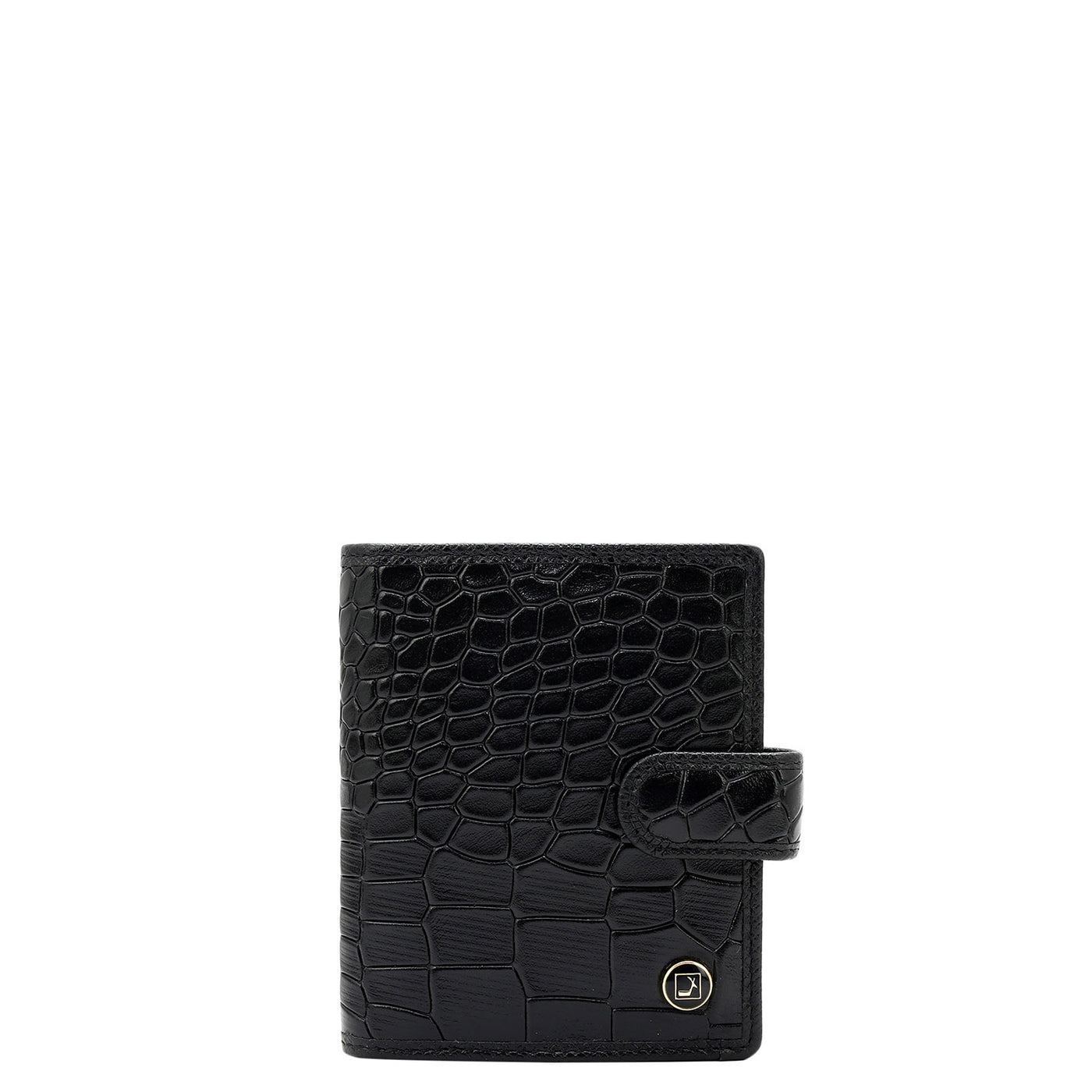 16 Slots Leather Card Case - Black