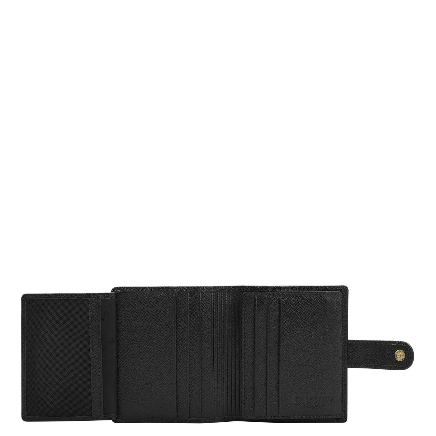 16 Slots Leather Card Case - Black