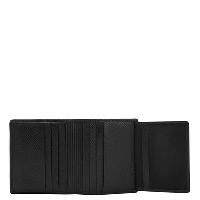 16 Slots Leather Card Case - Black