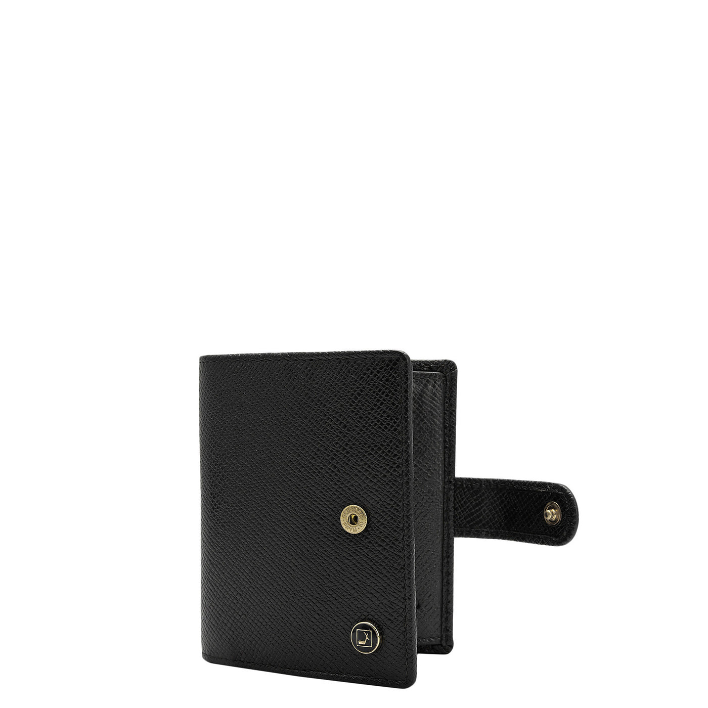 16 Slots Leather Card Case - Black