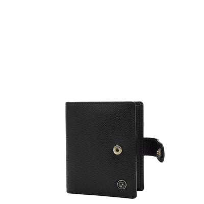 16 Slots Leather Card Case - Black