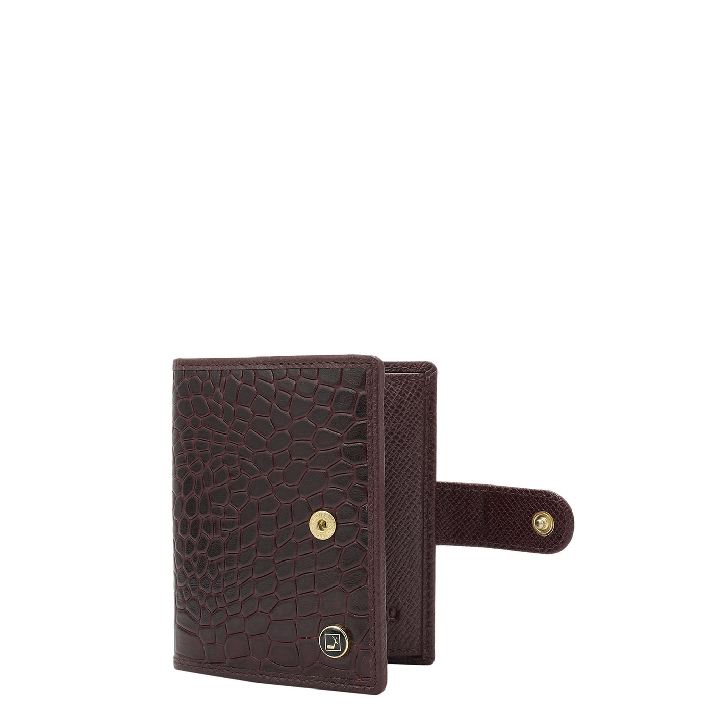 16 Slots Leather Card Case - Wine