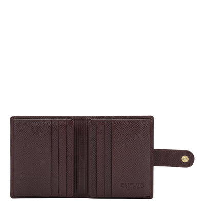 16 Slots Leather Card Case - Wine