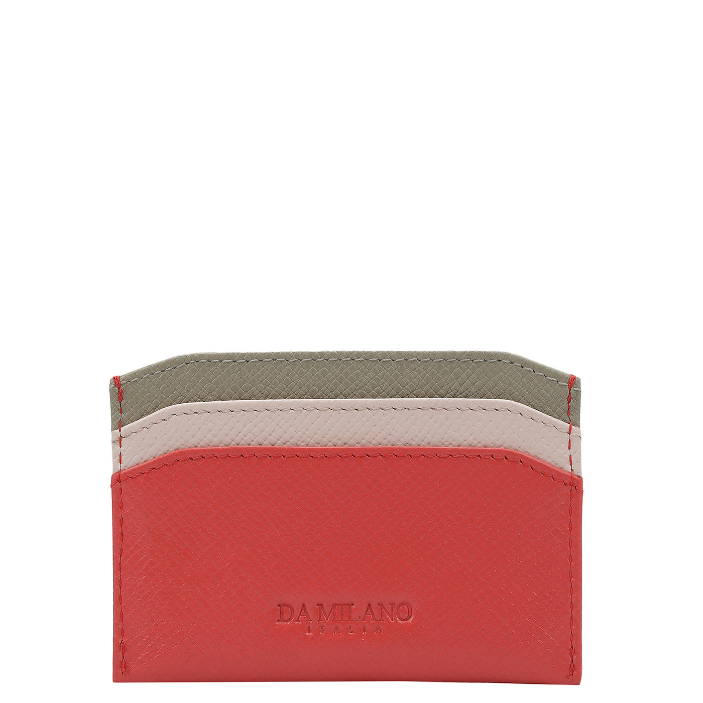 Franzy Leather Card Case - Corallo