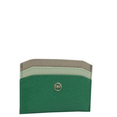 Franzy Leather Card Case - Emerald Green