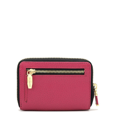 6 Slots Leather Card Case - Magenta