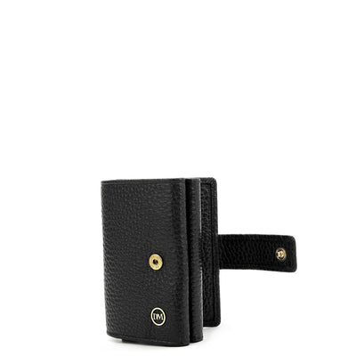 Pop-up Leather Card Case - Black