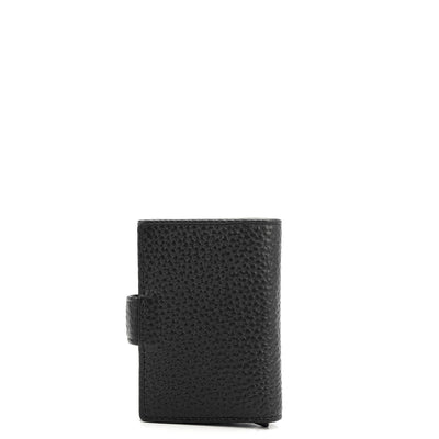 Pop-up Leather Card Case - Black