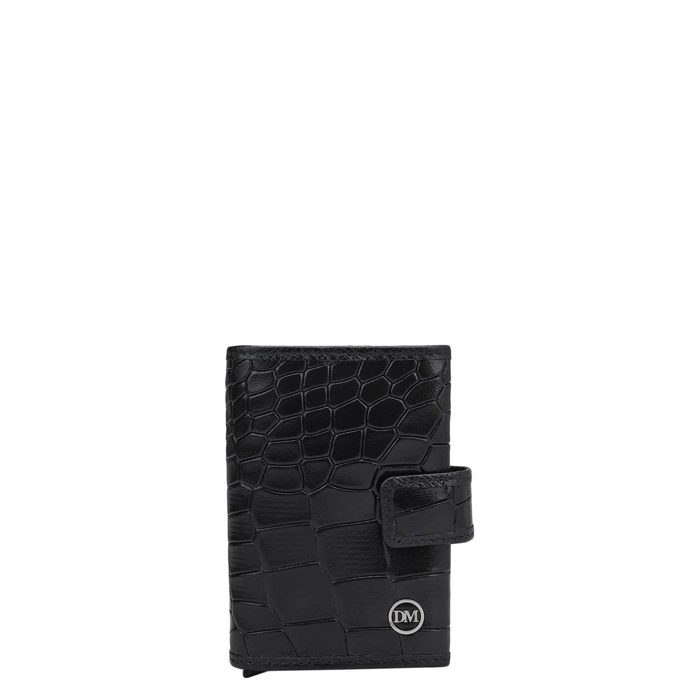 Card Holder Leather Card Case - Black