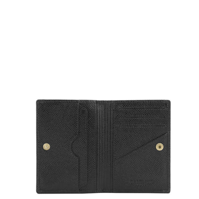 8 Slots Leather Card Case - Black