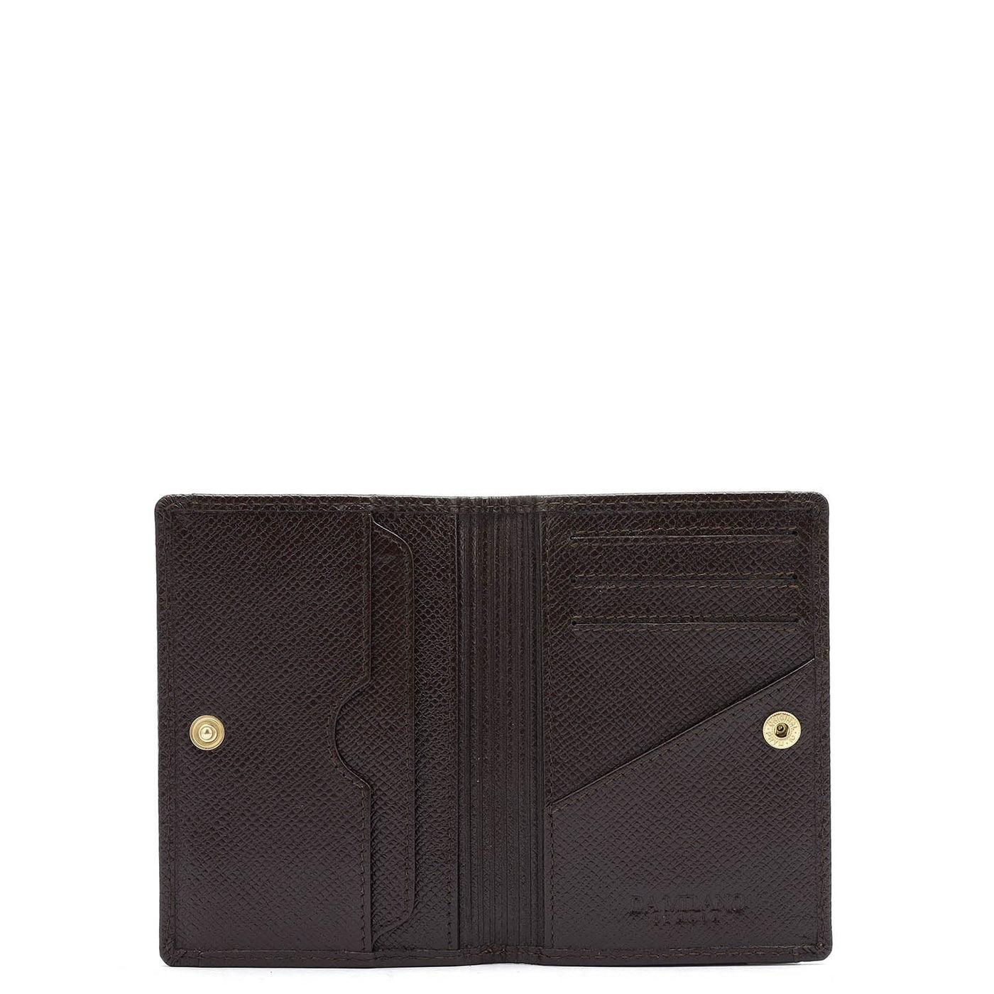 8 Slots Leather Card Case - Brown