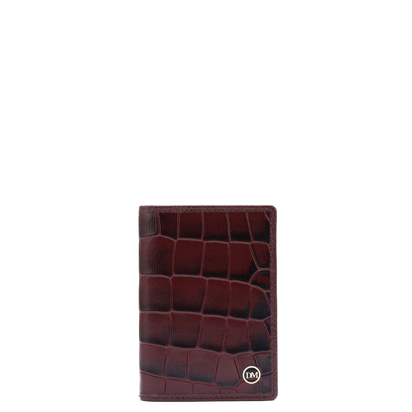 8 Slots Leather Card Case - Wine