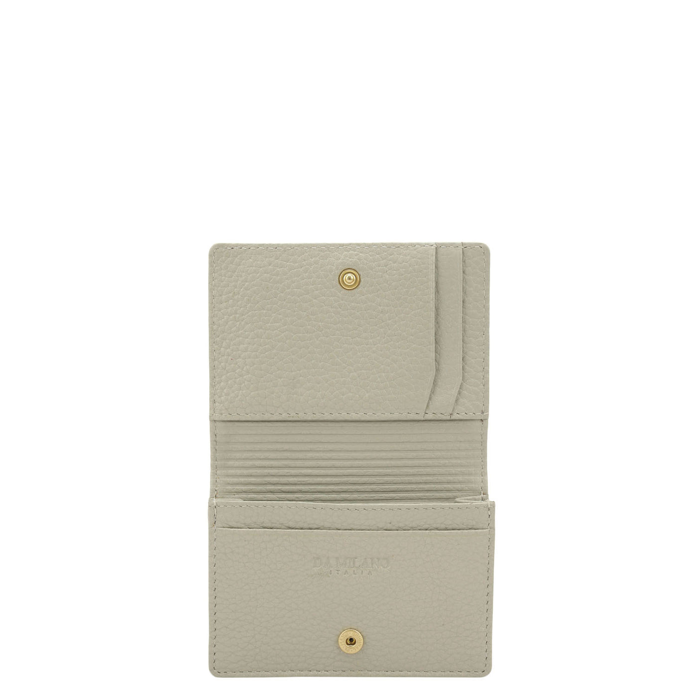 4 Slots Leather Card Case - Khaki