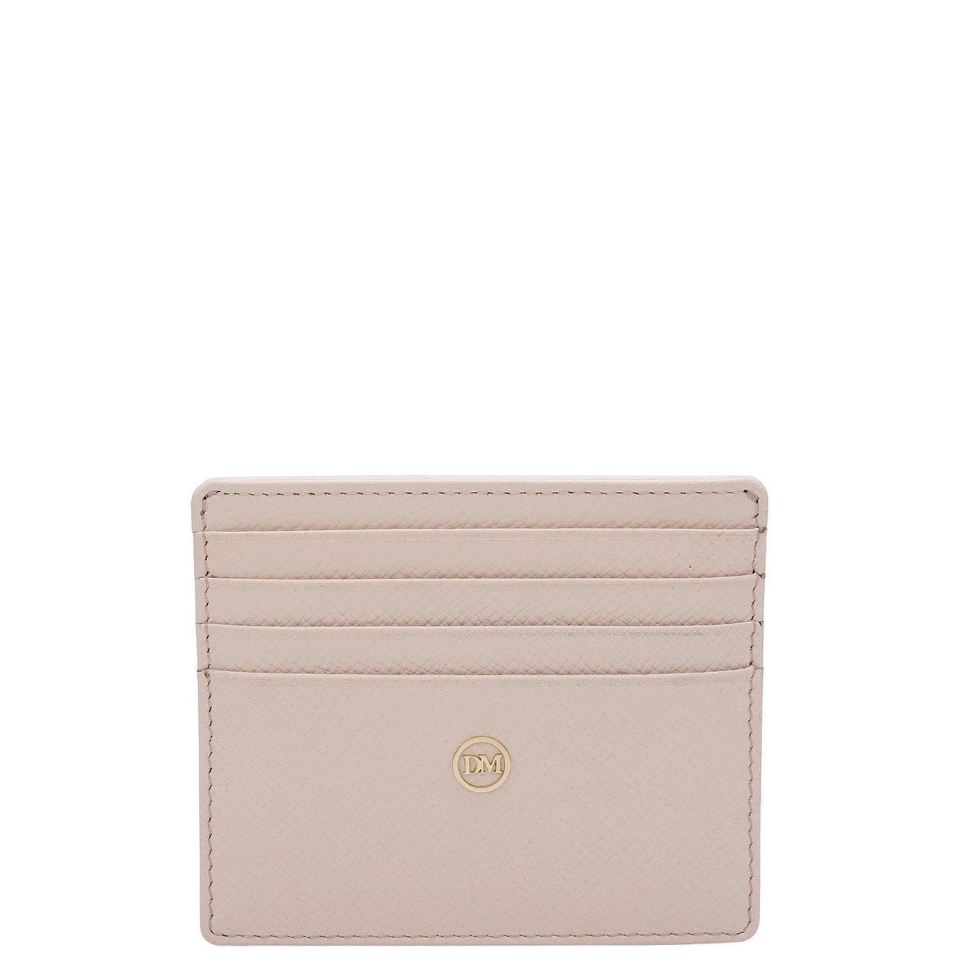 9 Slots Leather Card Case - Blush