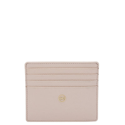 9 Slots Leather Card Case - Blush