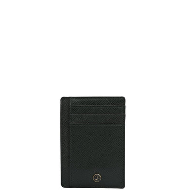 9 Slots Leather Card Case - Petrol Green